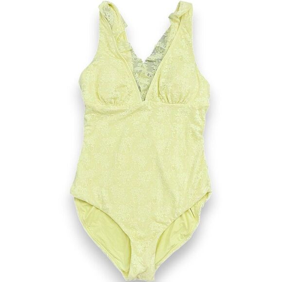 NWT! Andie Limeade The Nemale One Piece Floral Lace Size Small - Picture 2 of 8